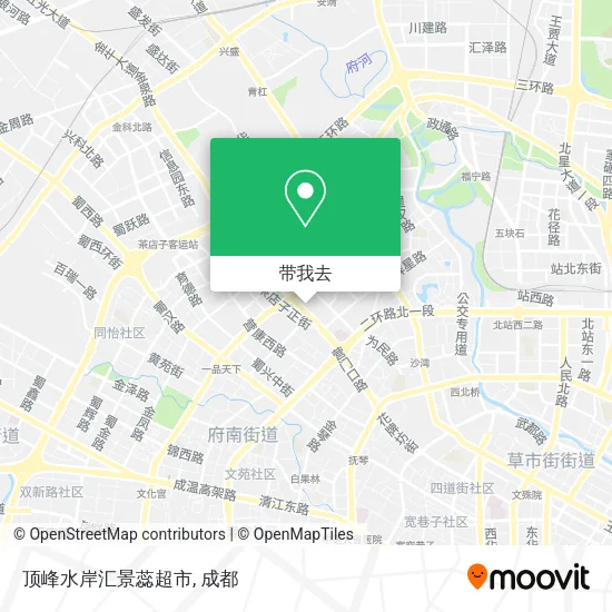 顶峰水岸汇景蕊超市地图