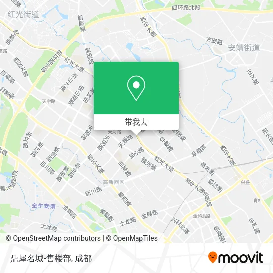 鼎犀名城-售楼部地图