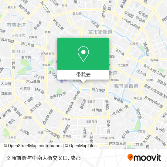 文庙前街与中南大街交叉口地图