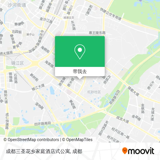 成都三圣花乡家庭酒店式公寓地图