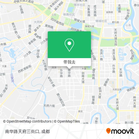 南华路天府三街口地图