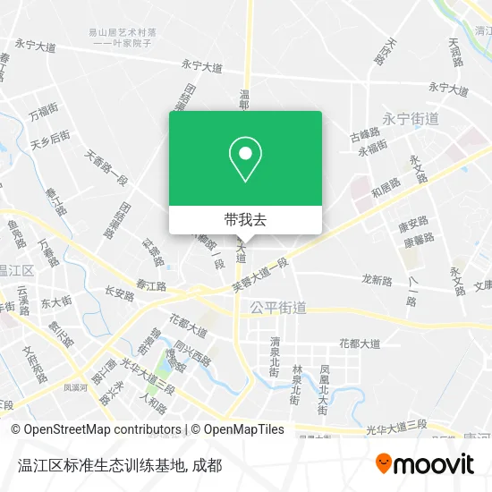 温江区标准生态训练基地地图