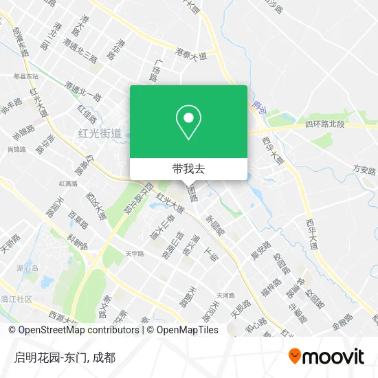 启明花园-东门地图