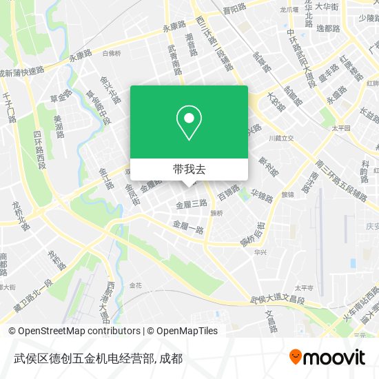 武侯区德创五金机电经营部地图