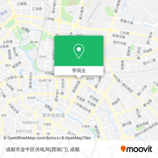 成都市金牛区供电局(西南门)地图