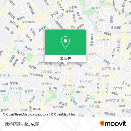 抚琴南路小区地图