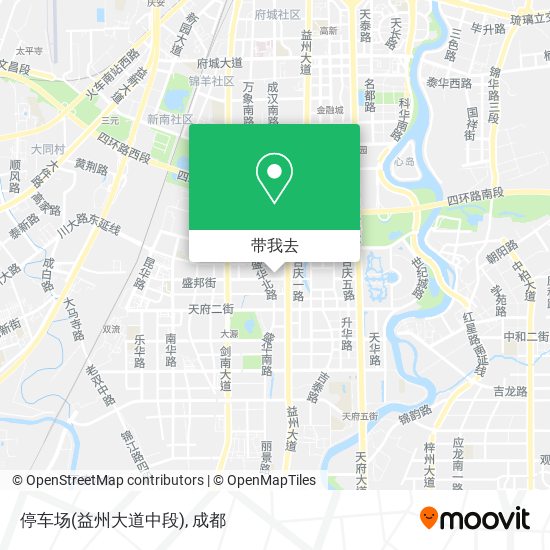 停车场(益州大道中段)地图
