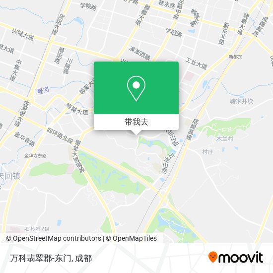 万科翡翠郡-东门地图