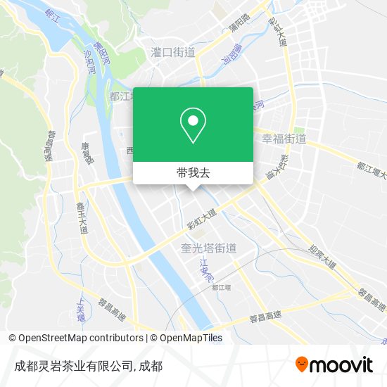 成都灵岩茶业有限公司地图