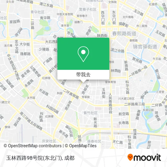 玉林西路98号院(东北门)地图