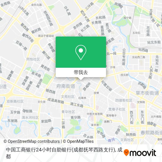 中国工商银行24小时自助银行(成都抚琴西路支行)地图