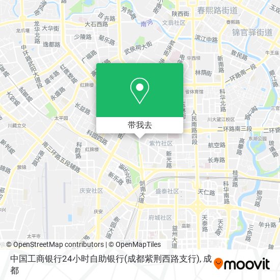 中国工商银行24小时自助银行(成都紫荆西路支行)地图