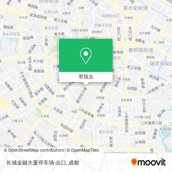 长城金融大厦停车场-出口地图