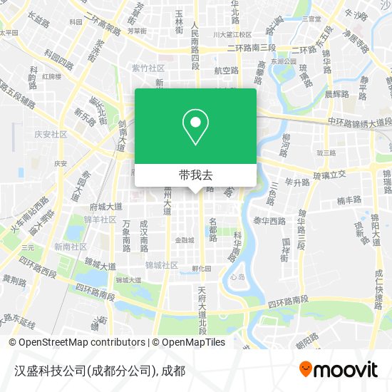 汉盛科技公司(成都分公司)地图