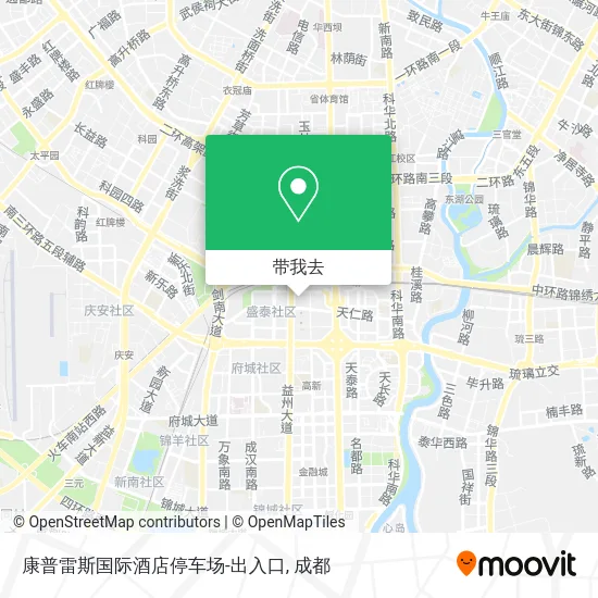 康普雷斯国际酒店停车场-出入口地图