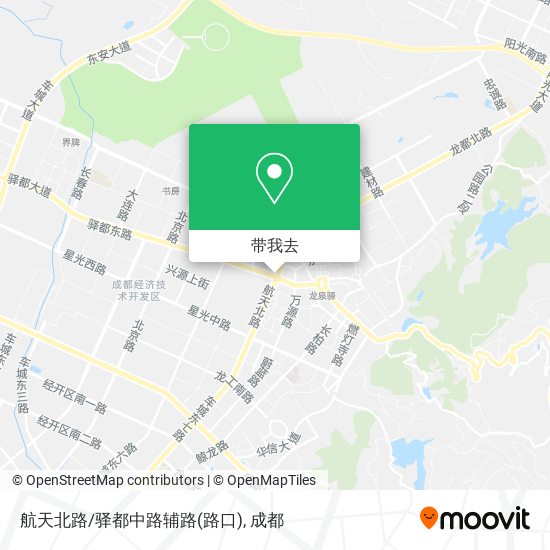 航天北路/驿都中路辅路(路口)地图