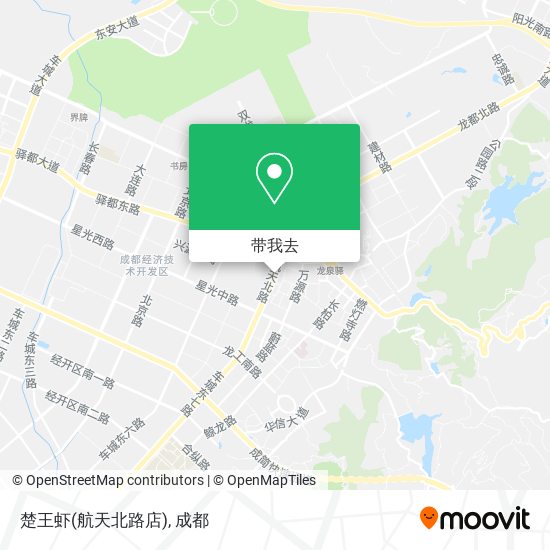 楚王虾(航天北路店)地图