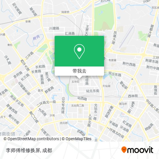 李师傅维修换屏地图