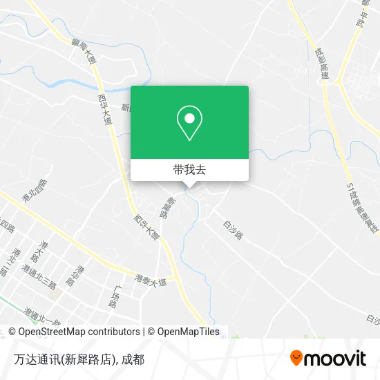 万达通讯(新犀路店)地图