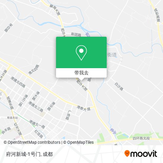 府河新城-1号门地图