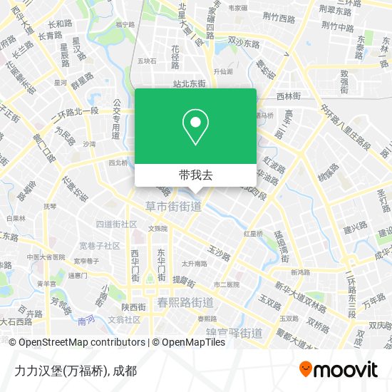 力力汉堡(万福桥)地图