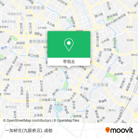一加鲜生(九眼桥店)地图