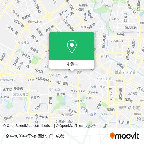 金牛实验中学校-西北1门地图