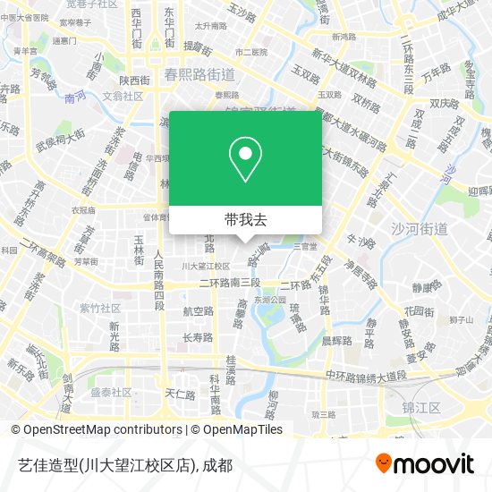 艺佳造型(川大望江校区店)地图