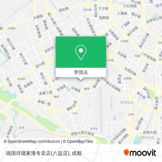 德国诗珑家漆专卖店(八益店)地图