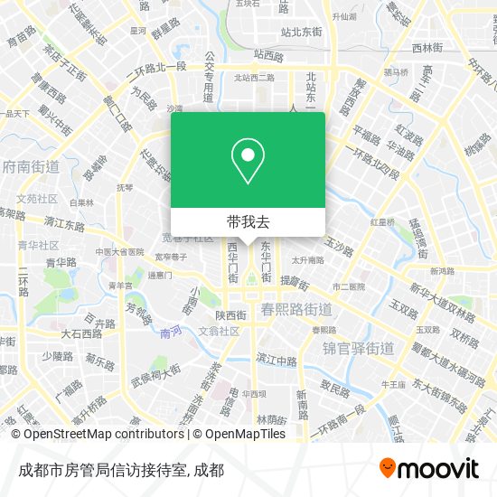 成都市房管局信访接待室地图