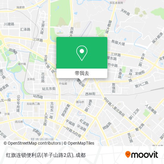 红旗连锁便利店(羊子山路2店)地图