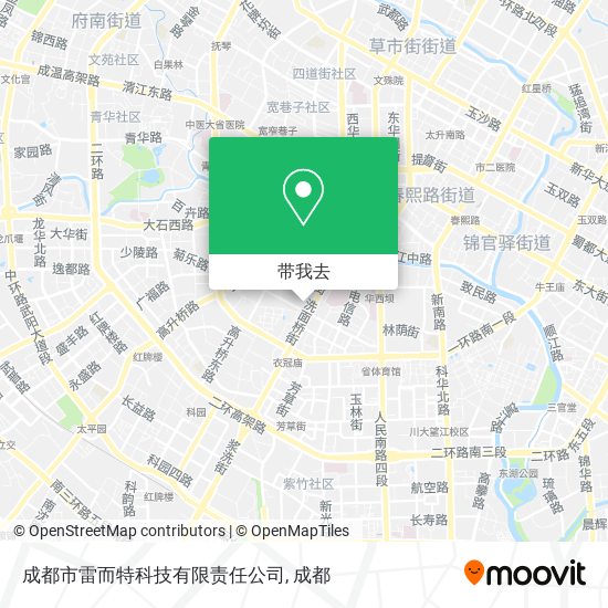 成都市雷而特科技有限责任公司地图