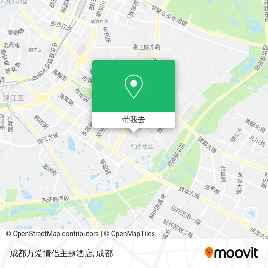 成都万爱情侣主题酒店地图