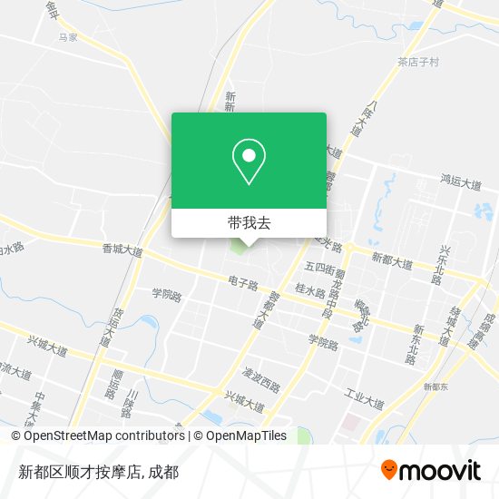 新都区顺才按摩店地图