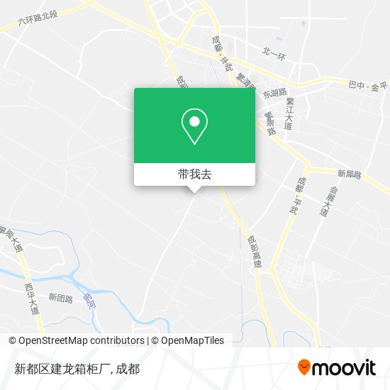 新都区建龙箱柜厂地图