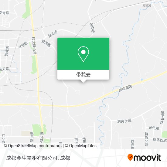 成都金生箱柜有限公司地图
