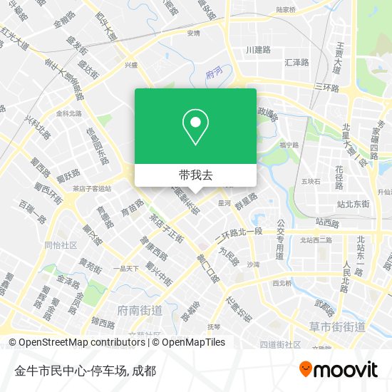 金牛市民中心-停车场地图