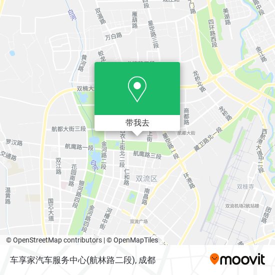 车享家汽车服务中心(航林路二段)地图