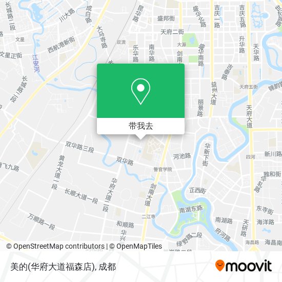 美的(华府大道福森店)地图