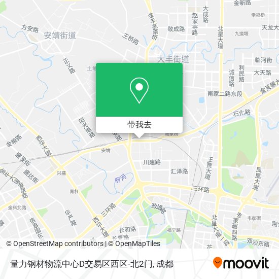 量力钢材物流中心D交易区西区-北2门地图