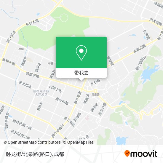 卧龙街/北泉路(路口)地图