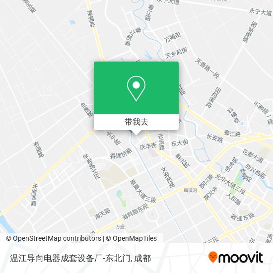 温江导向电器成套设备厂-东北门地图