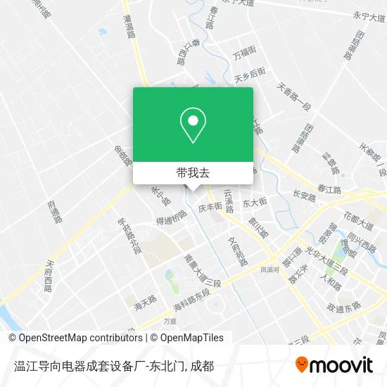 温江导向电器成套设备厂-东北门地图