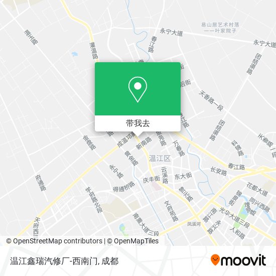 温江鑫瑞汽修厂-西南门地图