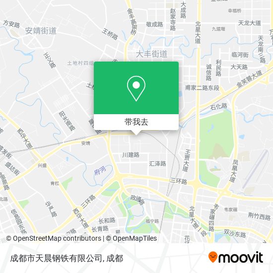 成都市天晨钢铁有限公司地图
