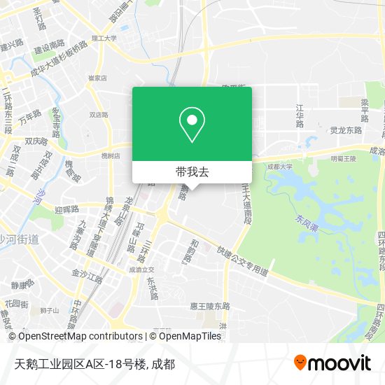 天鹅工业园区A区-18号楼地图