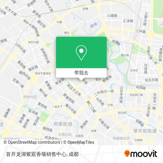 首开龙湖紫宸香颂销售中心地图