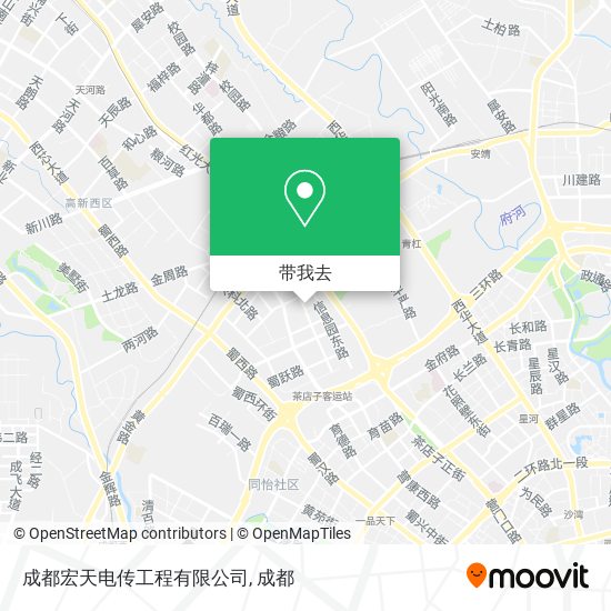 成都宏天电传工程有限公司地图