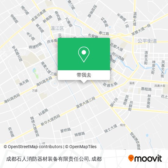 成都石人消防器材装备有限责任公司地图