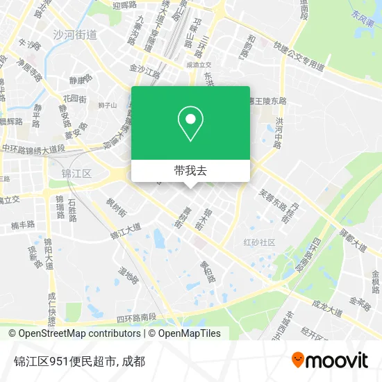 锦江区951便民超市地图